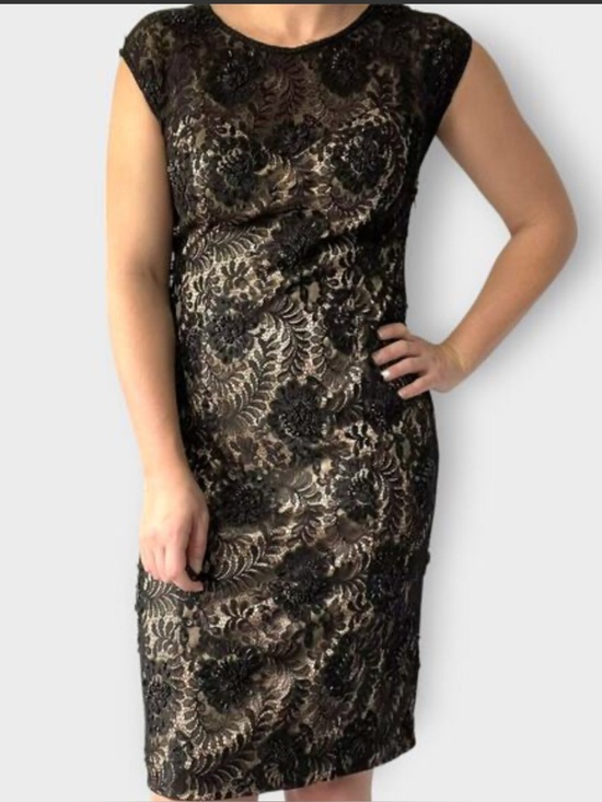 Sue Wong Dresses & Skirts - Sue Wong black lace sequin dress sz-2